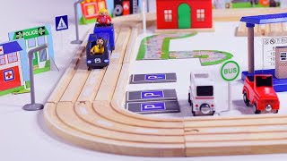 Wooden Trains  Toy Factory Fun For Toddlers [upl. by Bound369]