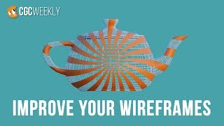 Improve your Wireframe Renders in Blender  CGC Weekly 15 [upl. by Hewet]