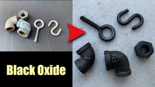 Black Oxide Finishing Galvanized and Zinc Plated Parts  Antique Look [upl. by Herzig398]