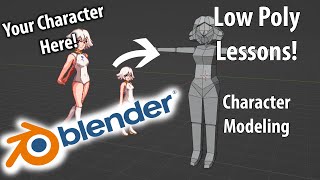 Low Poly Character Modeling Tutorial 1 [upl. by Vivie228]