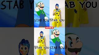 JINGLE BELLS LUIGI STYLE BUT HE ACTUALLY STABS MARIO  video parody of ​⁠PokéSealTM mario [upl. by Aissert]