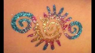 How to Do Glitter Tattoos Tutorial [upl. by Modestia]