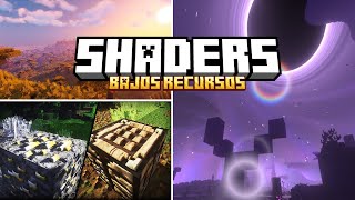 Top 7 MEJORES SHADERS de BAJOS RECURSOS  Minecraft Java [upl. by Anahsohs]