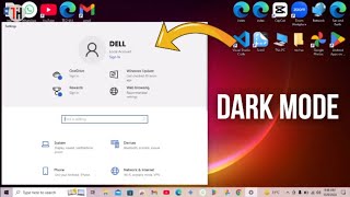 HOW TO DO DARK MODE IN WINDOWS 10 🤔windows dark video [upl. by Won]