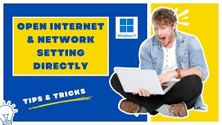 How to open Network and Internet Setting directly in Windows 11  Quick way to open wifi setting [upl. by Arbmat]