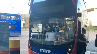 Morebus 2024 Alexander Dennis Enviro 400 MMC HJ24 KAU on the M2 to Poole [upl. by Koenig]