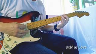 Jimi Hendrix Bold as Love rhythm guitar cover [upl. by Tuckie]