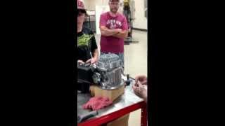 How to install a small engine Honda GCV160 Flywheel Briggs amp Stratton Kohler Tecumseh Part 2 [upl. by Ilarrold]