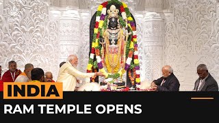 Modi opens controversial Ram temple in India  Al Jazeera Newsfeed [upl. by Manville559]