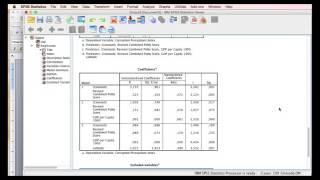 SPSS Regressionsanalys del 3 presentera resultat [upl. by Chance970]