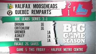 Game 4 Highlights  Halifax Mooseheads vs Quebec Remparts [upl. by Ennayhs]