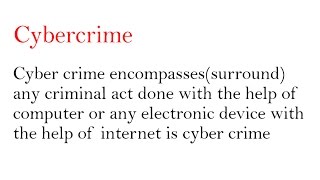 what is cybercrime and its types in hindidigital forensic [upl. by Maximilien185]