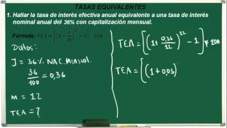 Tasa nominal y tasa efectiva ejemplos Ejercicio 23 [upl. by Nitsrik]