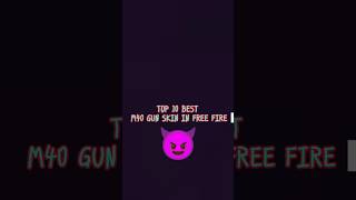 TOP 10 BEST M40 GUN SKIN IN FREE 😈😈 [upl. by Areemas]