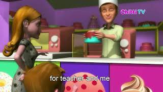 Pat a cake Pat a cake  3D Animation Nursery rhyme with lyrics for children  Chitti TV [upl. by Eltotsira]