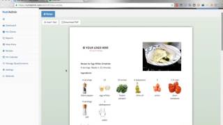 Recipes Software for Nutritionists  NutriAdmin [upl. by Letreece968]