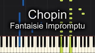 Fantaisie Impromptu Chopin Piano Tutorial Synthesia [upl. by Serafina161]