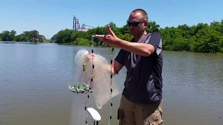 How to Throw a Cast Net the basics Simple easy way to start learning to use a cast net [upl. by Anat]