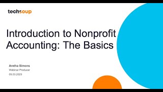 Introduction to Nonprofit Accounting The Basics [upl. by Ylenaj633]