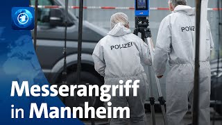 Verletzte nach Messerangriff in Mannheim [upl. by Haizek]