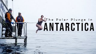 We did the POLAR PLUNGE in ANTARCTICA [upl. by Ashling]