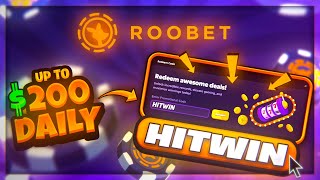 ROOBET PROMO CODE HITWIN FREE 200 DAILY BONUS roobet promo code 2024 [upl. by Ardnaiek]