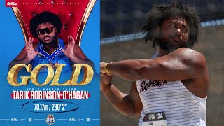 SEC Champion TarikRobinson OHagan defends title in Mens Hammer Throw [upl. by Asher]