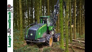 15 Secondes pour abattre ébrancher couper mesurer un arbre  Abatteuse John Deere 1270G [upl. by Pedroza]