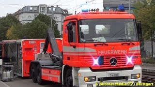 E  EINSATZ VILLASTRASSE STUTTGART  Rauch aus 4OG  2Alarm für Feuerwehr  WOHNUNGSBRAND [upl. by Berlinda]