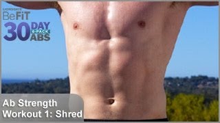 Ab Strength Workout 1 Shred  30 DAY 6 PACK ABS [upl. by Lepper]