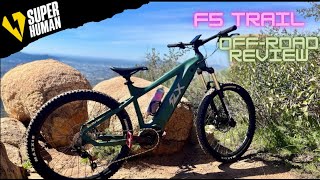 How Fast Is This Hardtail eMTB  Superhuman FLX F5 Trail OffRoad Review [upl. by Aube120]