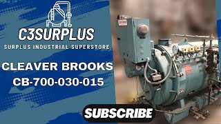 30 HP Cleaver Brooks 15 PSI Steam Boiler 2009 Model CB700030015 [upl. by Gusty]