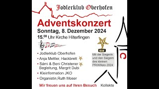 Jodlerklub Oberhofen Adventskonzert 2024 [upl. by Yrojram]