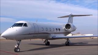 Gulfstream G450  Landing Arrival Engine Start and Taxi [upl. by Syxela]