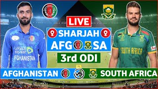 Afghanistan vs South Africa 3rd ODI Live Scores  AFG vs SA 3rd ODI Live Scores amp Commentary [upl. by Davenport]