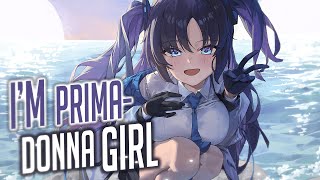 Nightcore  Primadonna Rock Version Lyrics [upl. by Solram]