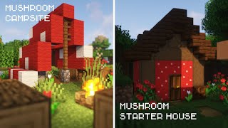 3 Easy Mushroom Builds for your Minecraft World [upl. by Agretha]