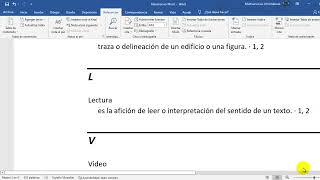 Como hacer un Glosario en Word [upl. by Atlee]