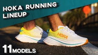 HOKA Running Lineup 2022 11 models Review and Comparison [upl. by Nangatrad819]