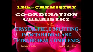 Crystal field splitting in Octahedral and Tetrahedral complexes in Tamil [upl. by Aleyam]