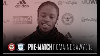 Romaine Sawyers pre Preston North End [upl. by Danuloff]