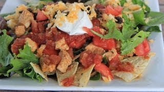 Chicken Taco Salad  Easy Dinner Idea [upl. by Kealey]