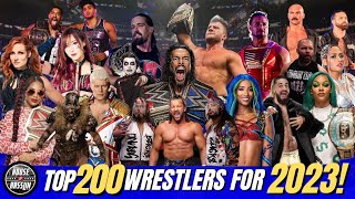 Top 200 Wrestlers for 2023  ProWrestling [upl. by Tirzah]