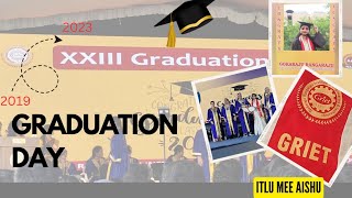 Graduation Day 🎓 Griet  20192023 BTech Student LifeTelugu Vlog Hyderabad DIMLCollege Life [upl. by Cho]