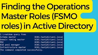 Finding the Operations Master Roles FSMO roles in Active Directory [upl. by Suiramed]