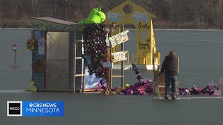 Art shanties on Lake Harriet removed weeks early [upl. by Eendys]