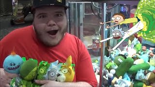 LOTS of WINS From the Rick and Morty Claw Machine [upl. by Htiffirg]