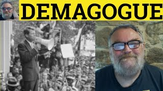 🔵 Demagogue Meaning  Demagogic Definition  Demagogue Defined  Political Vocabulary  Demagogue [upl. by Adigun]