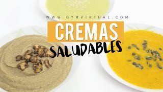 SOPA CREMA DE VERDURAS  3 RECETAS SALUDABLES Y RICAS [upl. by Ylerebmik]