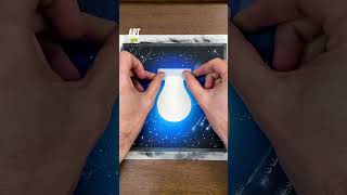 Im drawing a magical Christmas light bulb 🎄✍️ lWhat do you think  christmas oilpastels [upl. by Ehtyaf882]